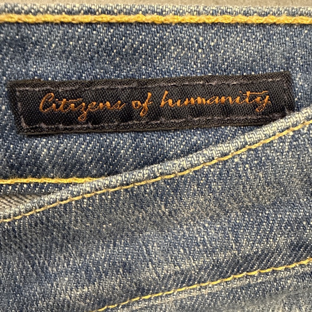 citizens of humanity women's 30 jeans bOOT lOW wAIST cOLLEGE #4  vtg y2K - Picture 10 of 12